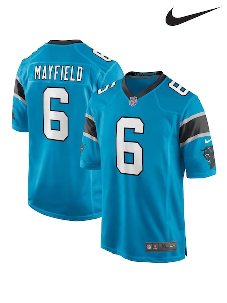 Nike Blue Carolina Panthers Game Alternate Jersey - Baker Mayfield (610167) | £115