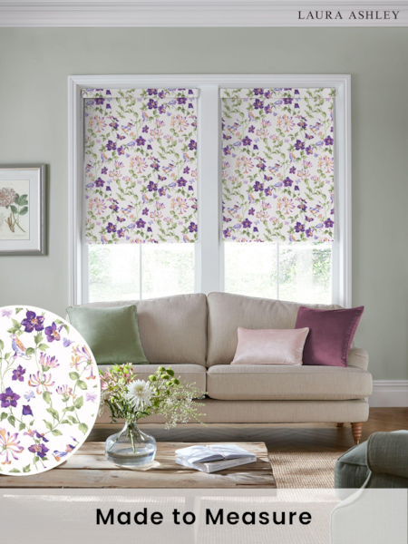 Laura Ashley Violet Elmswell Made to Measure Roller Blind (610577) | £58