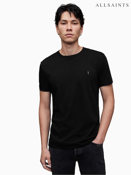 AllSaints Black Tonic Crew T-Shirt (610618) | £35