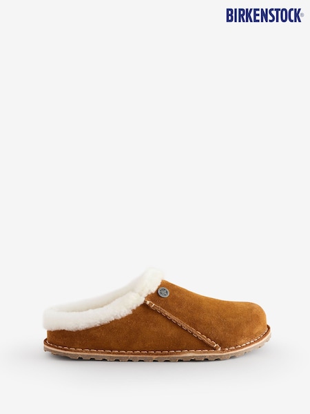 Birkenstock Brown Zermatt Premium Shearling LEVE Slippers (610686) | £160
