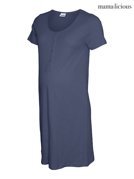 Blue - Mamalicious Maternity And Nursing Nightie