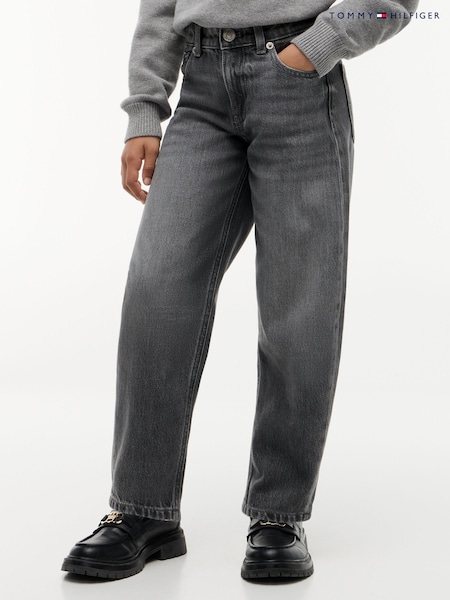 Grey - Tommy Hilfiger Barrel Leg Jeans