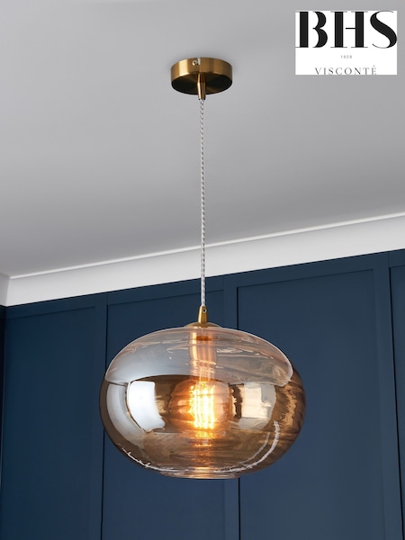 Visconte by BHS Brass Sarno Pendant Ceiling Light (611830) | £100