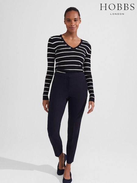 Hobbs Blue Gael Trousers (612156) | £110