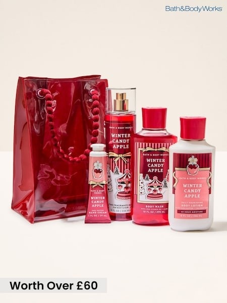 Clear - Bath & Body Works Winter Candy Apple Gift Set (worth Over £60)