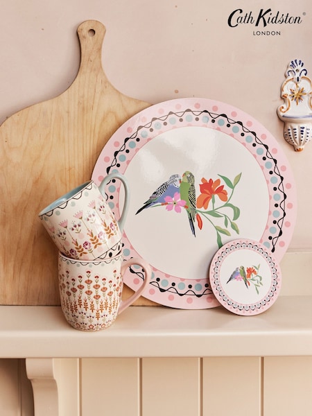Cath Kidston Set of 4 Cream Round Placemats & Coasters (613325) | £27