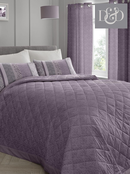 Dreams & Drapes Purple Hanworth Bedspread (613650) | £50
