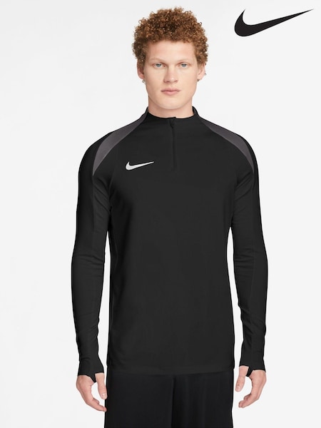 Nike Black Dri-FIT Strike Quarter Zip Training Top (614838) | £55