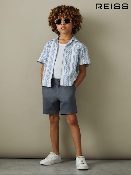 Reiss Airforce Blue Wicket 3-9 yrs Casual Chino Shorts (616242) | £26