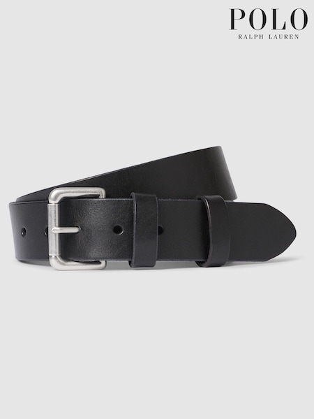 Polo Ralph Lauren Black Leather Jeans Belt (617122) | £70