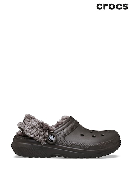 Brown - Regular Crocs Classic Fleece Lined Clog
