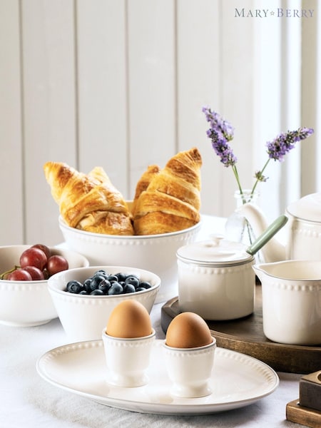 Mary Berry Set of 4 White Signature Egg Cups (617357) | £17