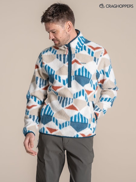 Blue - Regular Craghoppers Tatton Ii Half Zip Fleece