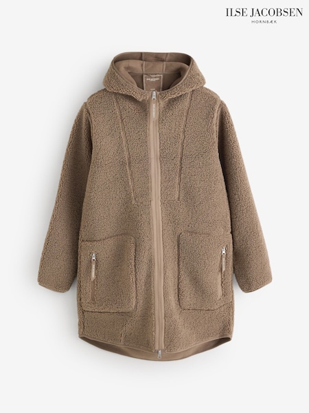 Brown - Ilse Jacobsen Soft Bonded Pile Jacket