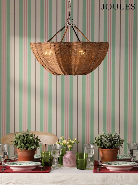 Joules Braywick Rattan Pendant Ceiling Light