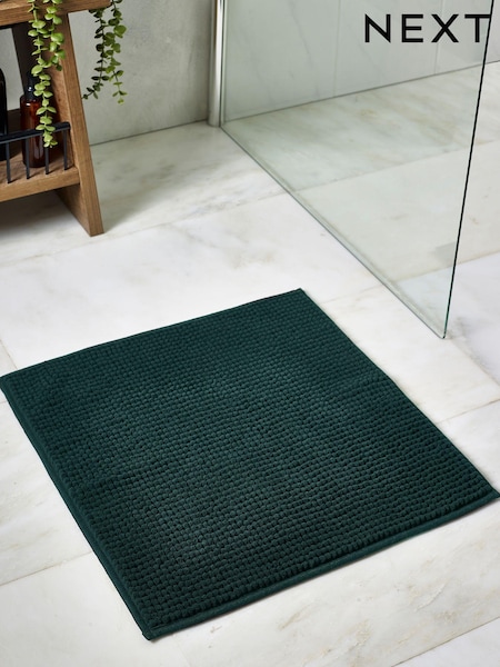 Bottle Green Bobble Bath Mat (619735) | £7