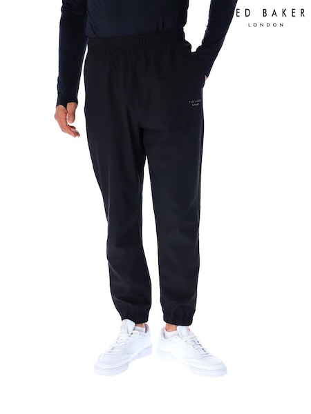 Black - Regular Ted Baker Sport Woven Sports Joggers