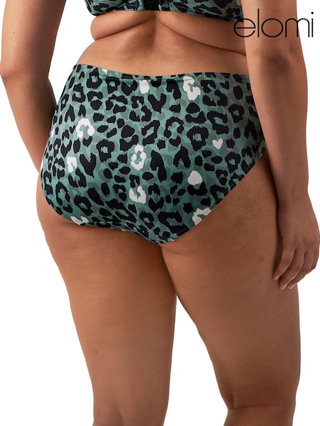 Elomi Green Jungle Bay Mid Rise Bikini Briefs (619955) | £30