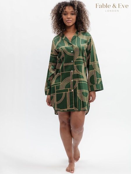 Green - Fable And Eve Geo Print Nightshirt