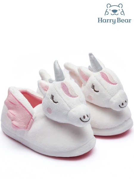 Harry Bear Purple Unicorn Printed Slippers (620303) | £19