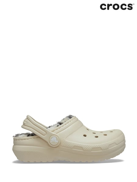 Cream - Crocs Kids Classic Lined Clog