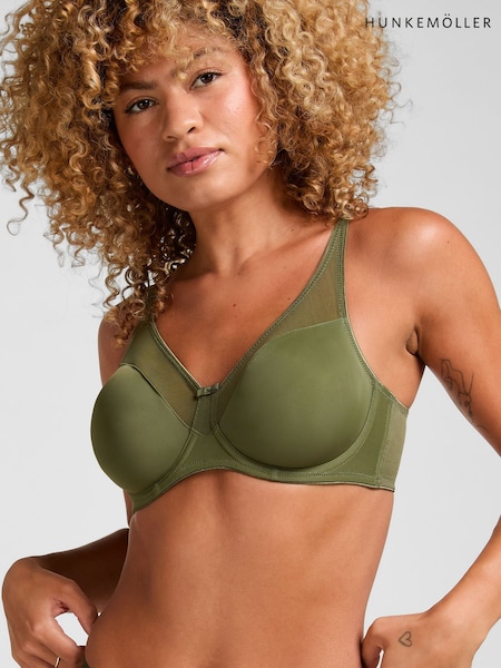 Green - Hunkemöller Nina Non Padded Underwired Minimizer Bra