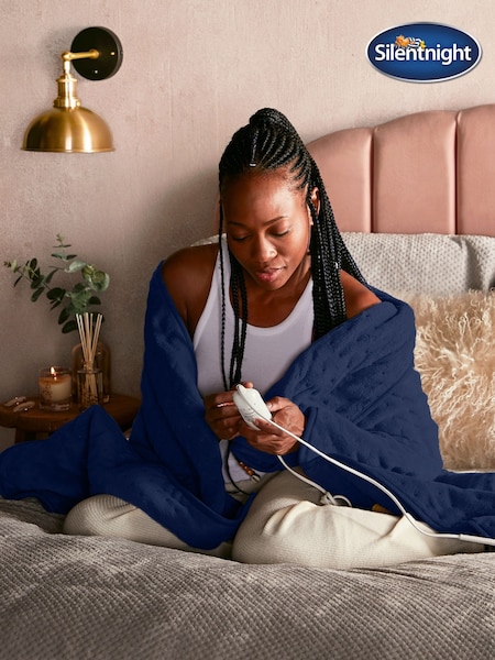 Silentnight Blue Luxury 9 Heat Setting Heated Throw (622130) | £50