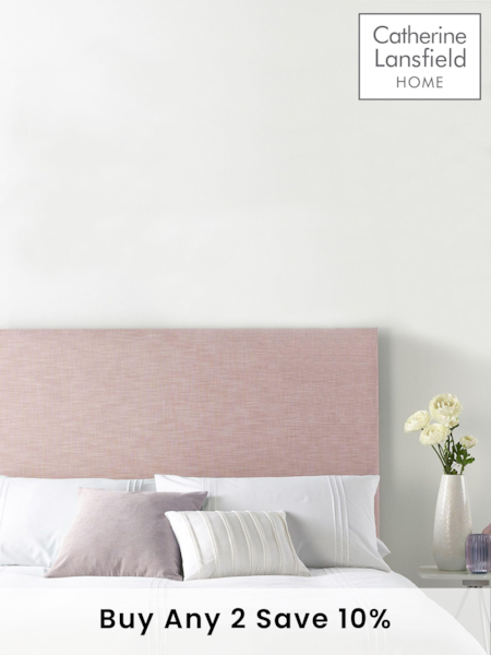 Catherine Lansfield Rose Pink Headboard (622721) | £127 - £213