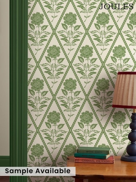 Joules Juliette Floral Print 10m Wallpaper