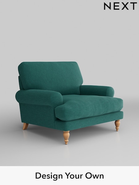 Fine Chenille Easy Clean/Dark Juniper Green Erin Deep Relaxed Sit (624041) | £875
