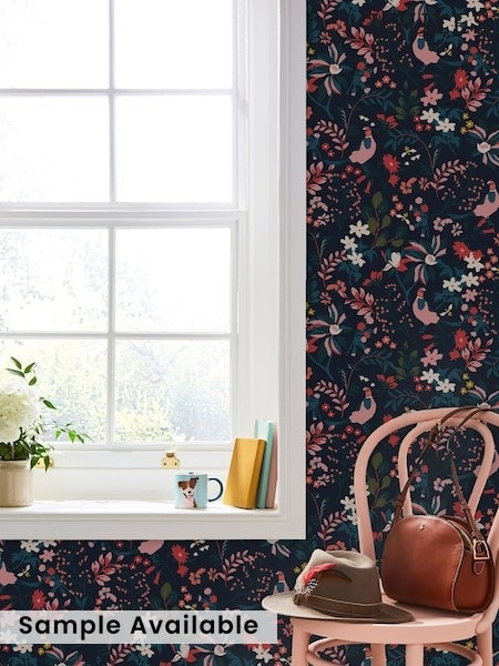 Joules Fields Edge Floral Wallpaper