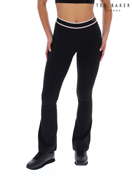 Black - Ted Baker Sport Essentials Flare Leggings