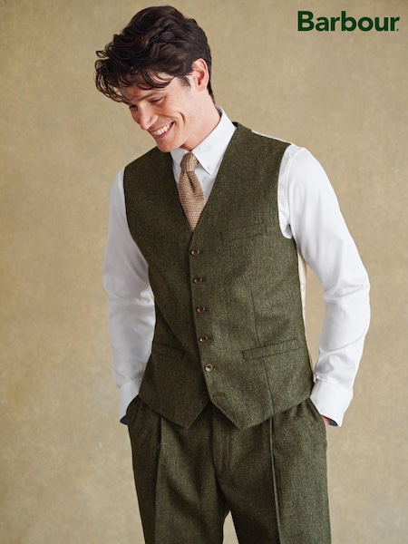 Barbour® Green Donegal Waistcoat (626494) | £149