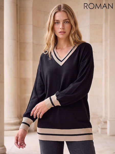 Black - Roman Tipping Jumper