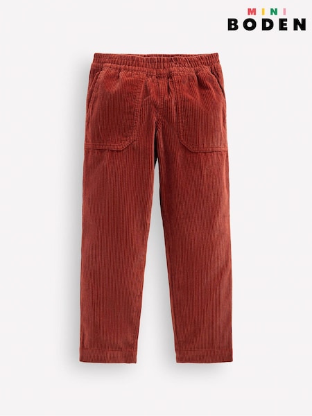Brown - Boden Pull-on Cord Trousers