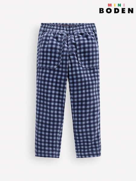 Blue - Boden Pull-on Cord Trousers