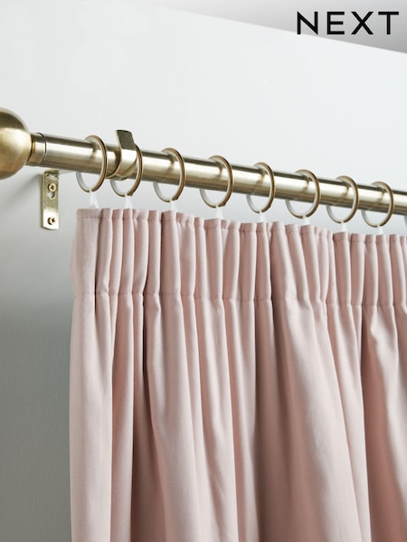 Antique Brass 10 Pack 28mm Diameter Metal Curtain Pole Rings (628987) | £6