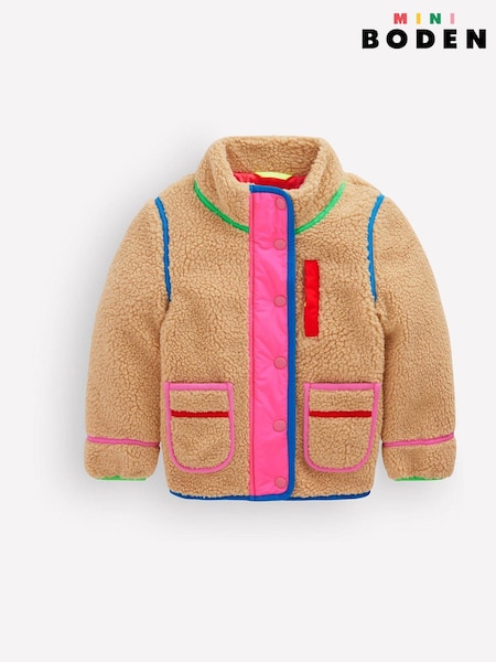 Brown - Boden Fun Borg Mix Fleece