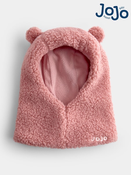 Pink - Jojo Maman Bébé Bear Borg Balaclava Hat