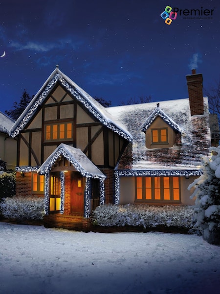 Premier Decorations Ltd White Brite 480 LED Clusters With Timer Christmas Lights (631699) | £20