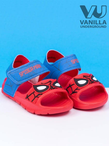 Vanilla Underground Red Kids Spiderman Character Sandals (634007) | £14