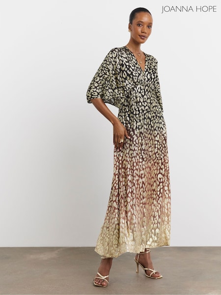 Animal - Joanna Hope Metallic Cape Sleeve Dress