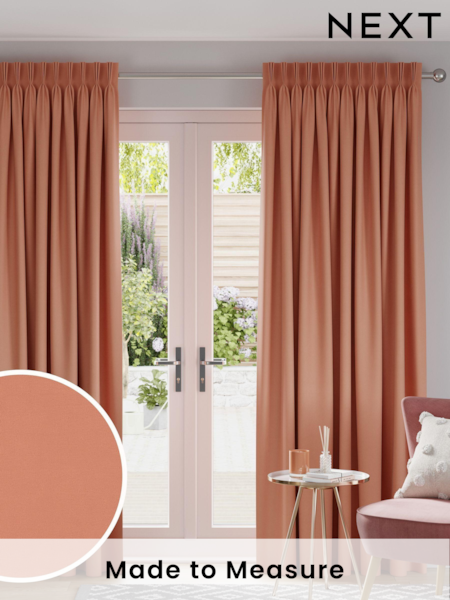 Orange Cotton Made to Measure 100% Cotton Curtains (635040) | £61