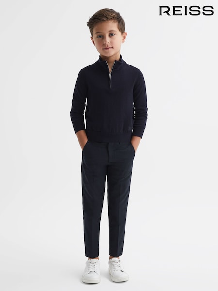 Reiss Navy Eastbury 3-9 yrs Slim Fit Chinos (636122) | £36