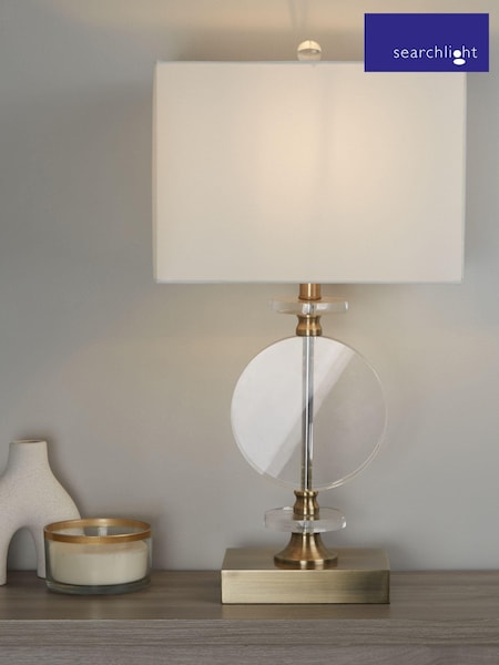 Searchlight Antique Brass Hornbeam Table Lamp (636387) | £77