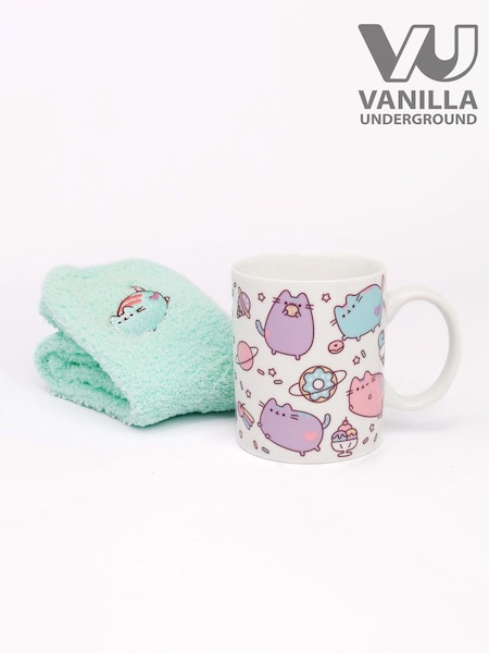 Vanilla Underground Green Pusheen Green Mug and Sock Set (638007) | £16