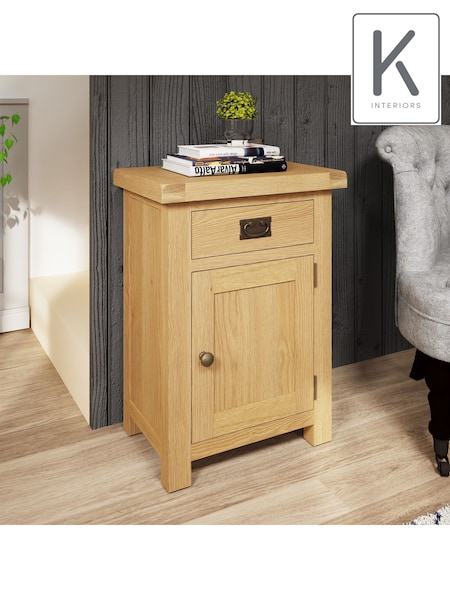 K Interiors Oak Canterbury Solid Wood Small Cupboard (638259) | £270