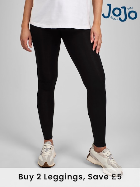 JoJo Maman Bébé Black Maternity Everyday Leggings (638713) | £18.50