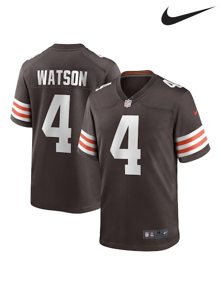 Nike Brown NFL Cleveland Browns Home Game Team Colour Jersey - Deshaun Watson (638739) | £105