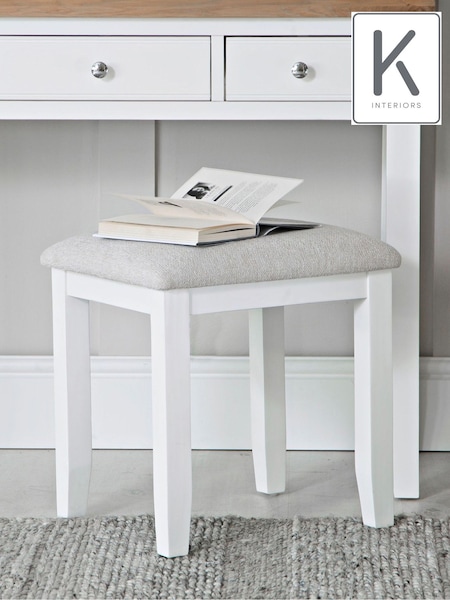 K Interiors White Oak Windsor Solid Wood Stool (638828) | £115